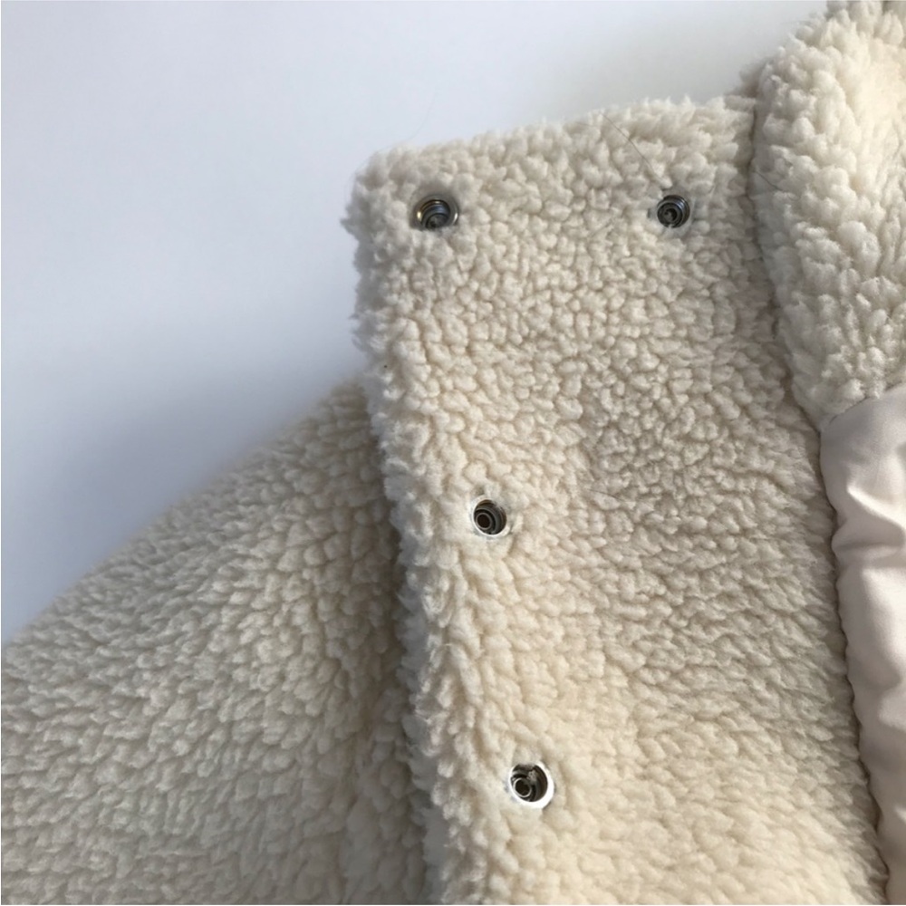 Brand new zara Cream Teddy Jacket - Picture 7 of 9